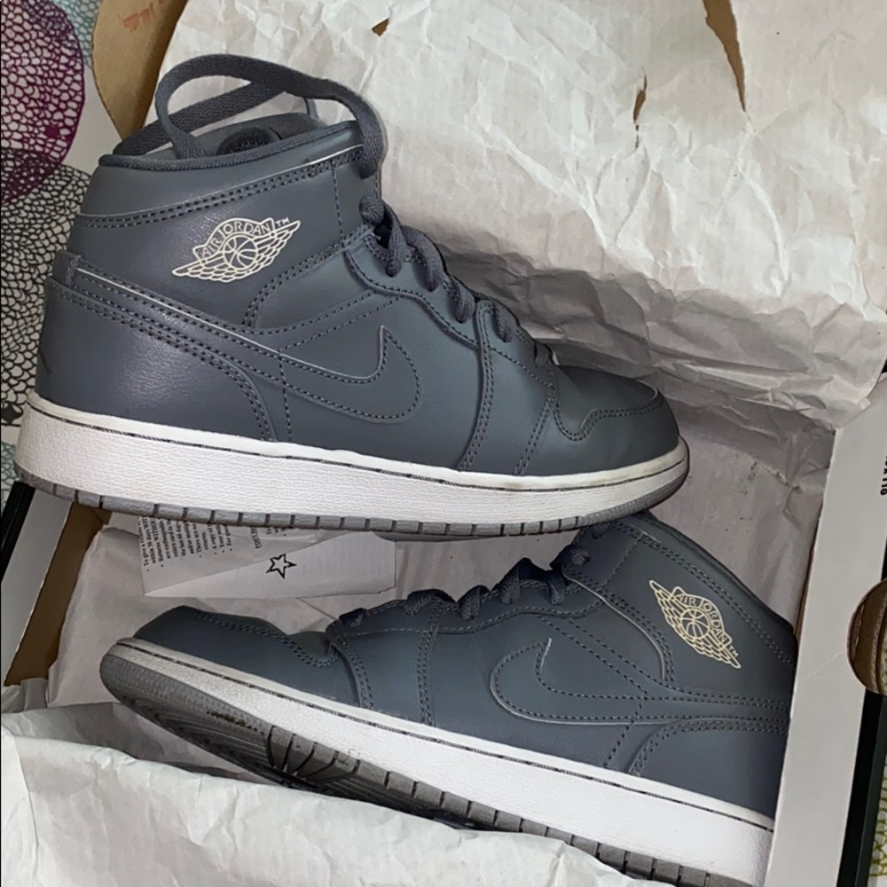 Grey mid-Jordan 1s